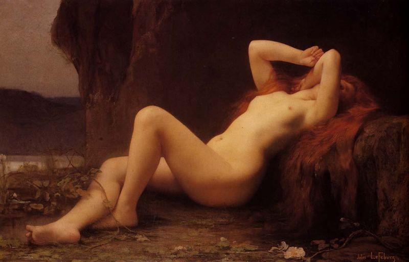 Jules Joseph Lefebvre Mary Magdalene In The Cave